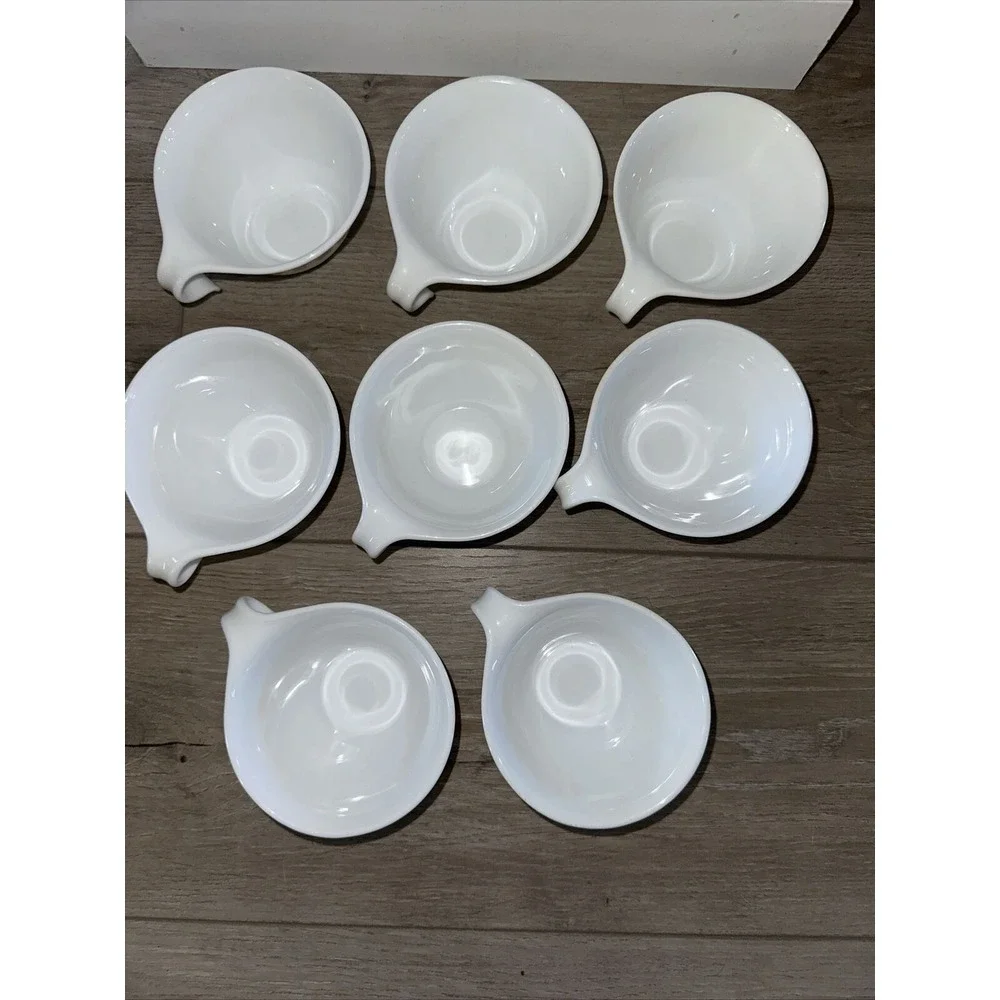 Vtg 8 Lot Corelle Corning Golden Butterfly‎ Coffee Tea Cups HOOK HANDLE Hanging